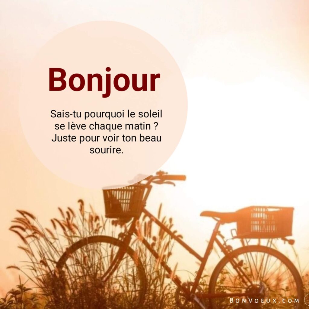 Messages de bonjour pour tous les jours